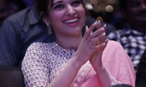 Recent Stills Of Actress Tamanna At Baahubali Tamil Trailer Launch