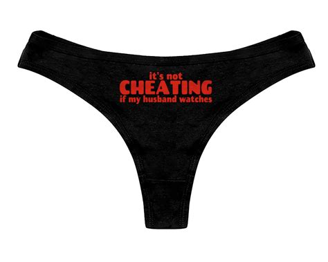 Its Not Cheating If My Husband Watches Panties Hotwife Cuckold Etsy Canada