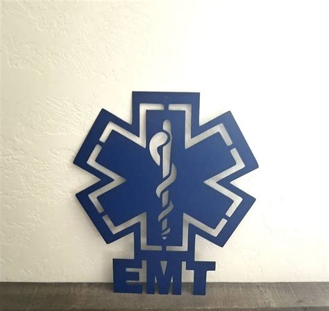 EMT Sign First Responders Metal Wall Decor EMT Gifts Etsy