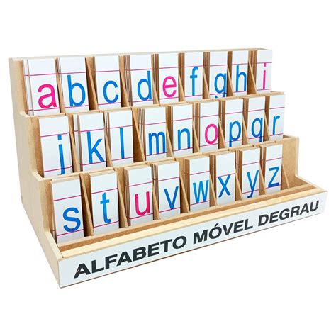 Alfabeto M Vel Degrau Madeira Mdf Bast O Carlu Brinquedos Madeiramadeira