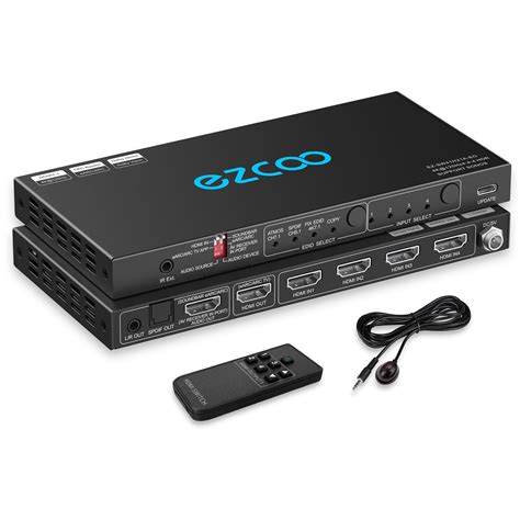 Buy K Hz Hdmi Switch X Earc Audio Extractor Vrr Allm Hdcp