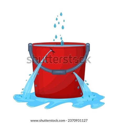 Leaking Bucket Stock Vector Images Avopix