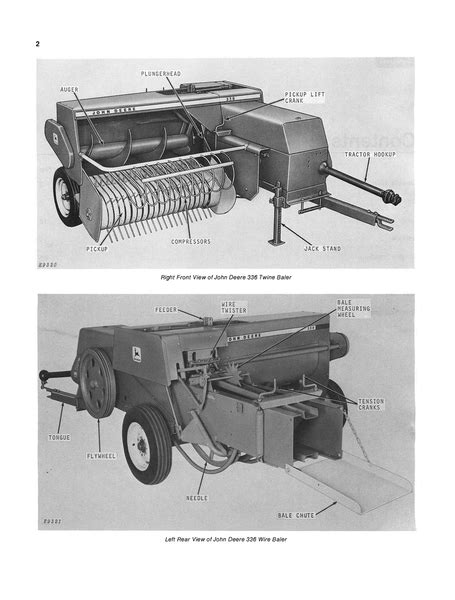 John Deere 336 Balers Operators Manual