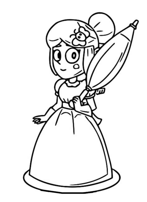 Coloring Page Brawl Stars Piper