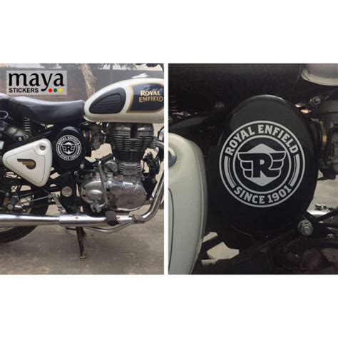 Royal Enfield New Logo Sticker With R Emblem Available In Reflective And Non Reflective Version