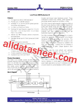 I2811A 08TT Datasheet PDF Alliance Semiconductor Corporation