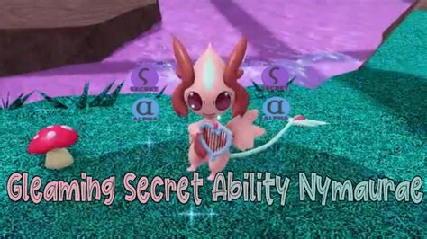 I Found A Gleaming Secret Ability Nymaurae In Loomian Legacy Youtube