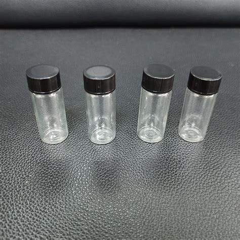 Wholesale 5ml Transparent Clear Small Glass Vials Bottles Brown Sample