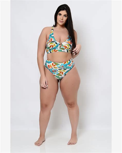 Riachuelo Biqu Ni Bojo Floral Hot Pants Plus Size