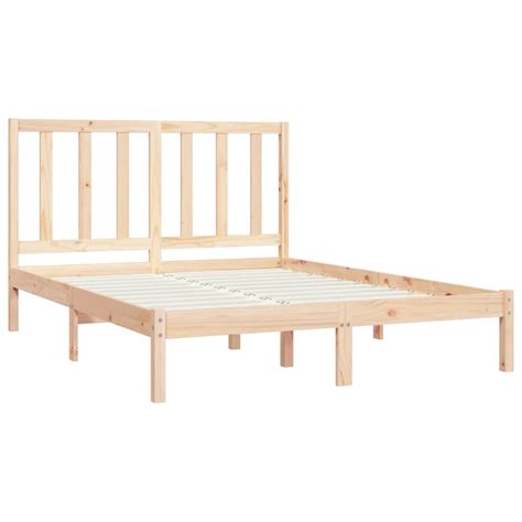 Vidaxl Bed Frame Without Mattress Solid Wood Pine X Cm King Size