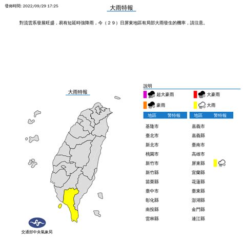 雨彈夜襲！ 屏東大雨特報 生活 自由時報電子報