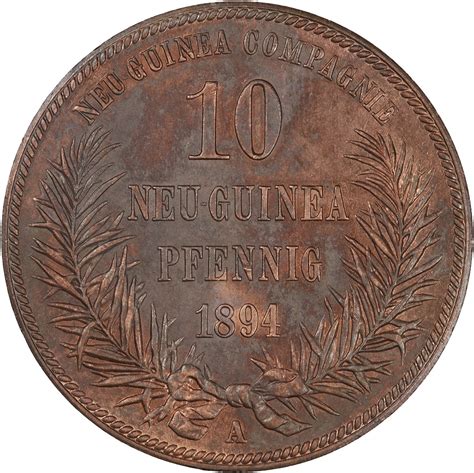 Ten Pfennigs, Coin Type from New Guinea, German - Online Coin Club