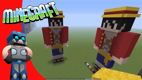 Tutorial Minecraft Luffy One Piece Skin 3d Como Hacer A Luffy De One