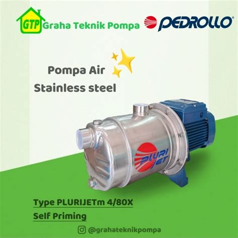 Jual Pedrollo Pluri Jet 4 80X Pompa Horizontal Multistage Pompa Self