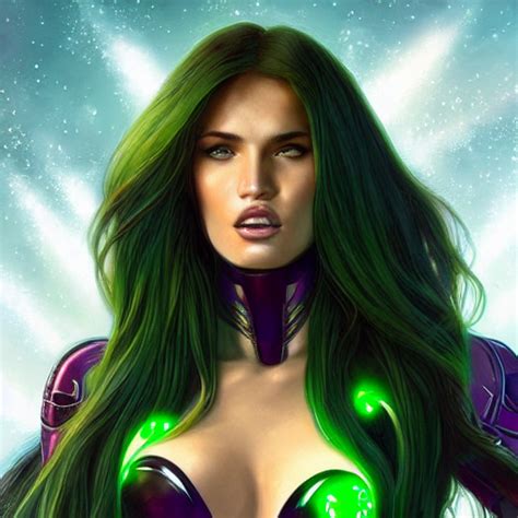 Krea Ai Ultra Realistic Illustration Bella Thorne As Mega