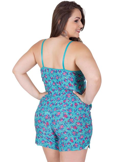 Short Doll Eva Plus Size Lingerie BR Atacado Para Revenda