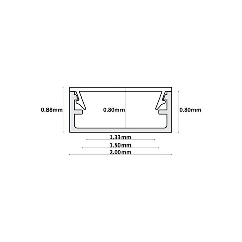 LED Gigant LED Profil Aluminium 2m Weiss LED Streifen Strips Bis