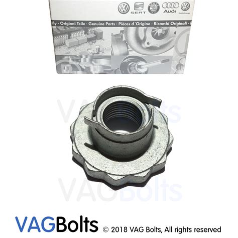 Genuine VW Audi Wheel Hub Axle Nut 6Q0407396B Polo A1 A2 Skoda Fabia ...