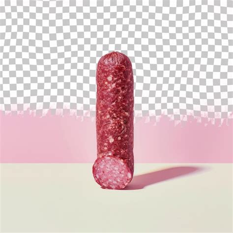 A Pink Pill With A Pink Speckled Top Sits On A Table Premium Ai