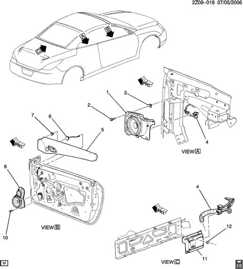 Exploring the Rear Body of a Pontiac G8: Parts Diagram