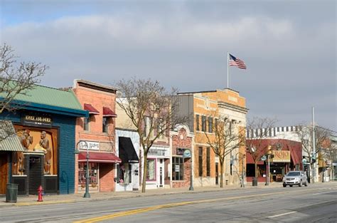 Downtown Rochester Michigan Stock Photo - Download Image Now - American Culture, Building ...