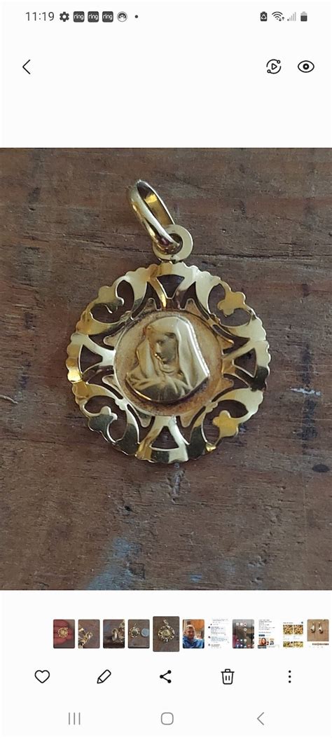 Virgin Mary Pendant Gem