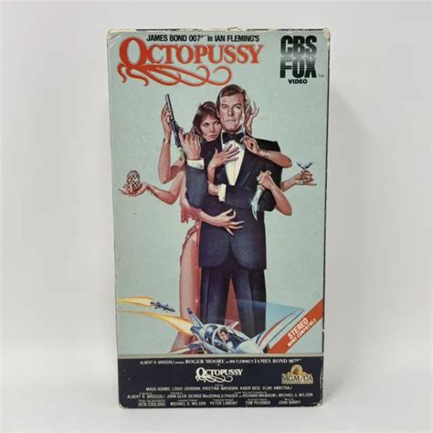 RARE CBS FOX James Bond Octopussy VHS Film 1983 Roger Moore 007 Maud