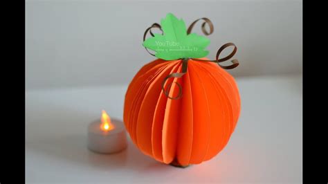 Como Hacer Una Calabaza De Papel