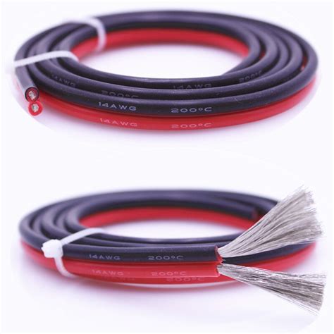 Cable De Silicona Extrasuave De Alta Calidad 10m 24AWG 22 20 18 16 14