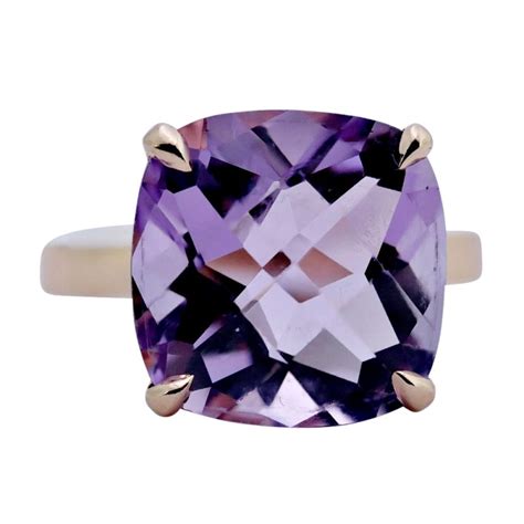 Tiffany Sparklers Amethyst Gold Ring Plaza Jewellery English Vintage