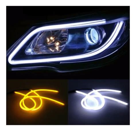 Fita Led Automotiva Led Drl Shocklight Dualcolor 30 Cm Farol