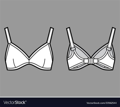 Bustier Top Bralette Technical Fashion Royalty Free Vector