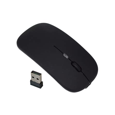 Mouse óptico inalámbrico recargable con luz LED RGB 2 4 Ghz Buytiti