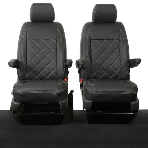 Uk Custom Covers Leatherette Front Seat Covers To Fit Vw Transporter T5 T51 2003 2015 Diy