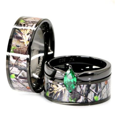 Camo Wedding Bands Black Ashlee Manley