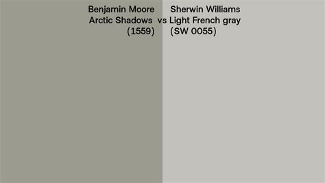 Benjamin Moore Arctic Shadows 1559 Vs Sherwin Williams Light French