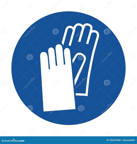 Pictogramme De Gants Et Dutilisation Illustration Stock Illustration