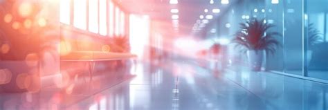 Premium Photo Abstracted Hazy Hospital Backdrop Generative Ai