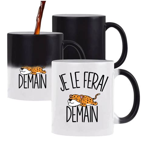 Mug Magique Léopard Je le ferai demain Je le ferai demain Mug