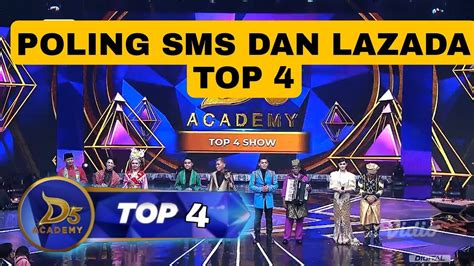 AFAN TERTINGGI POLLING SMS DAN LAZADA TOP 4 SHOW DANGDUT ACADEMY 5