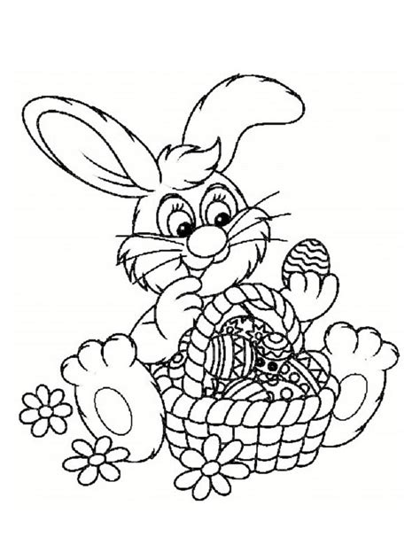 Coloriage Lapin de Pâques 20 coloriages à imprimer gratuitement