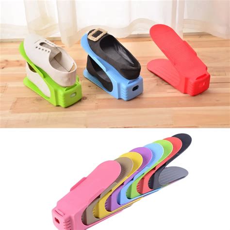 Aliexpress Buy New Adjustable Shoe Racks Modern Double Cleaning