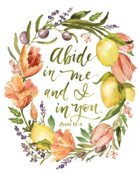 Abide In Me Canvas In 2021 Scripture Art My Canvas Christian Pictures