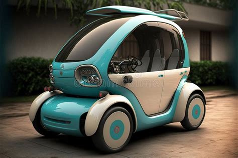 Small Urban Eco Electric Car Future 3D Design, Electric Vehicle ...