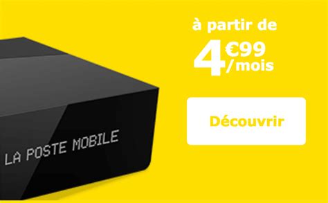 La Poste Mobile la box internet avec la Fibre à seulement 4 99