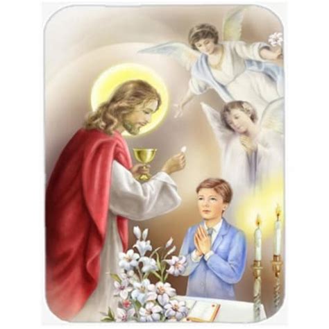 First Communion Boy Mouse Pad Hot Pad Or Trivet 1 Fred Meyer