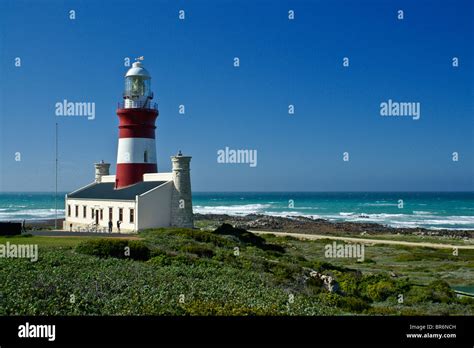 Cape Agulhas Lighthouse Western Cape South Africa Stock Photo Alamy