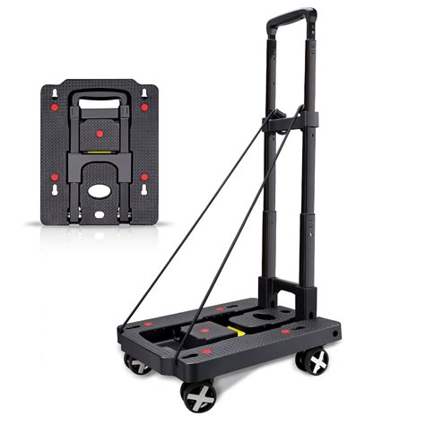 Monyus Portable Folding Hand Truck 110 Lbs Heavy Duty Luggage Cart