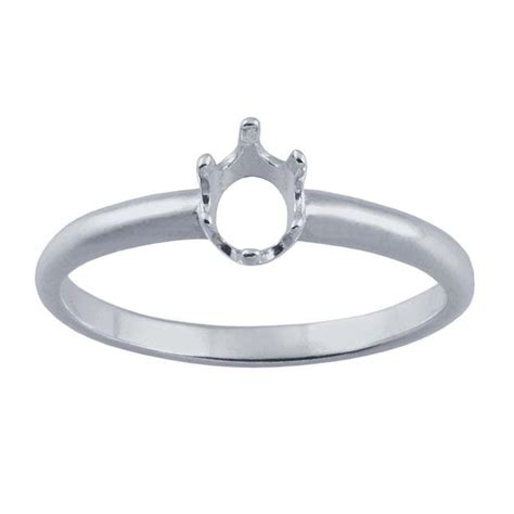 Sterling Silver Readyset™ Oval Ring Mounting Riogrande