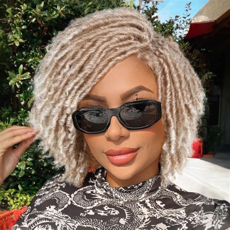 Amazon Fancy Hair Short Dreadlock Wig Afro Twist Faux Locs Wig